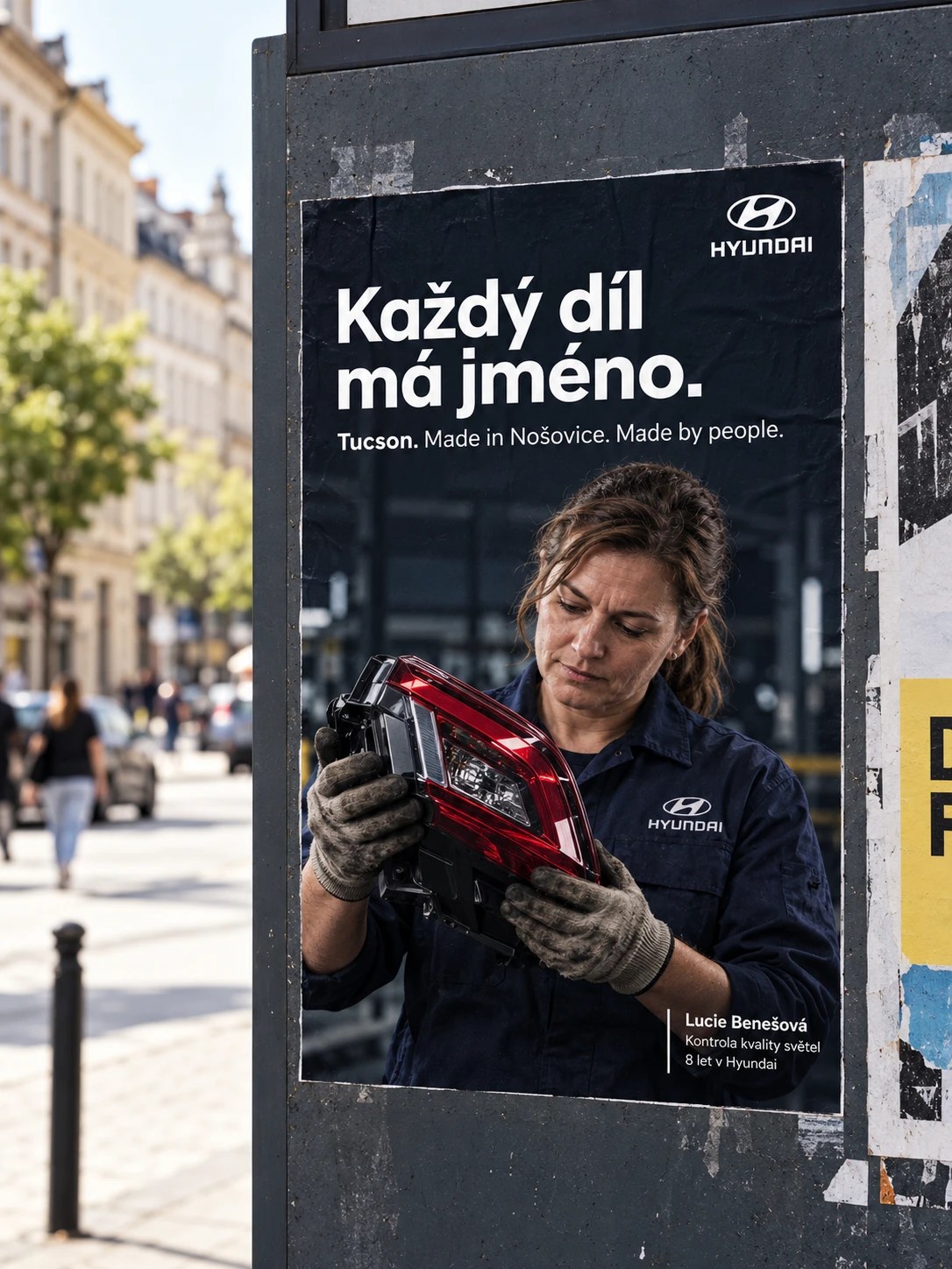 Výlep: Lucie Benešová se zadním světlem